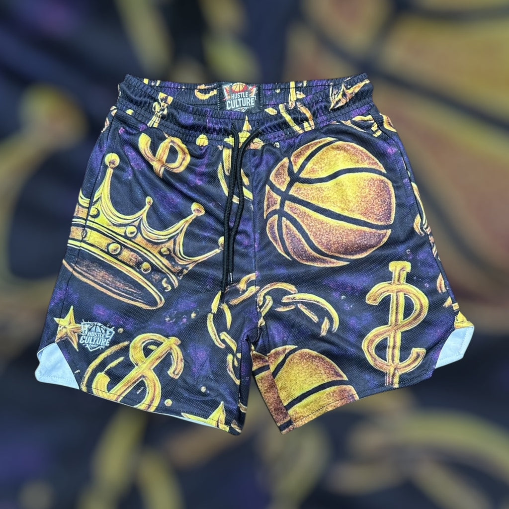 Hustle Culture Basketball Royalty Shorts